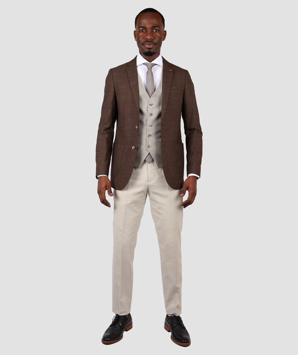 TWN Combined Brown Suit-D'S DAMAT ONLINE