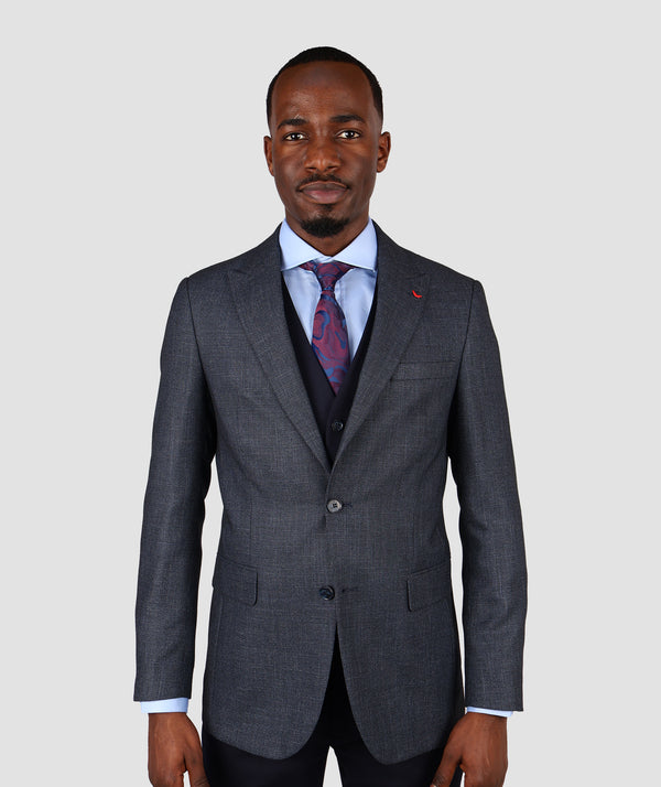 DS Damat  Combined Slim Fit Navy Blue Suit-D'S DAMAT ONLINE