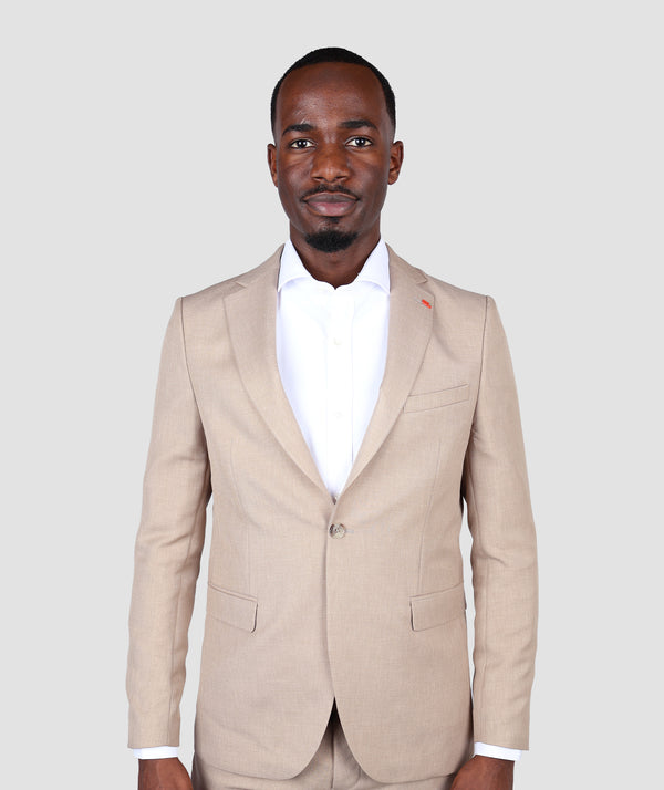TWN Slim Fit Beige Suit-D'S DAMAT ONLINE