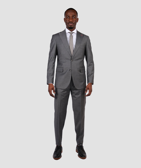 DS Damat Slim Fit Grey Suit-D'S DAMAT ONLINE