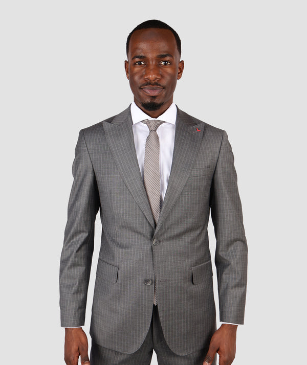 DS Damat Slim Fit Grey Suit-D'S DAMAT ONLINE