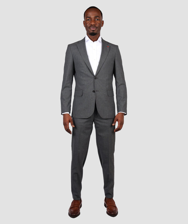 DS Damat Grey Slim Fit Suit-D'S DAMAT ONLINE