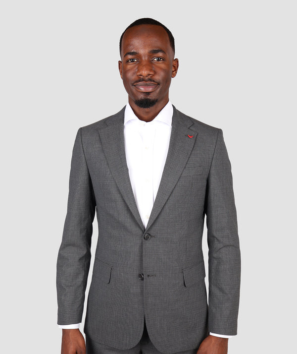 DS Damat Grey Slim Fit Suit-D'S DAMAT ONLINE