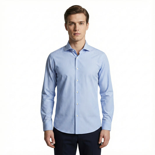 D'S Damat Strped Slim Fit Shirt