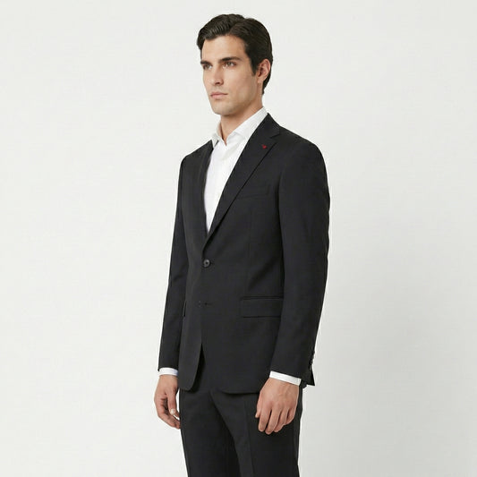 D’S DAMAT Men’s Regular Fit Suit – Wool Blend, Two-Button, Notch Lapel -5HF05KV04510M