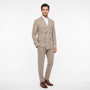 Damat Double Breasted 100% Wool Premium Suit - 0DF05RE09553M-901