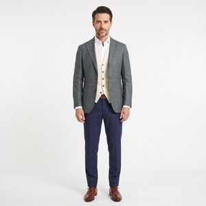 D'S Damat Wool Linen Blend Suit Premium Formal Men's Suit 0DFK5RE01567M-401