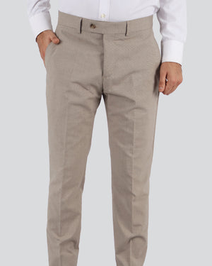 TWN Men's Slim Fit Polyester Viscose Trousers