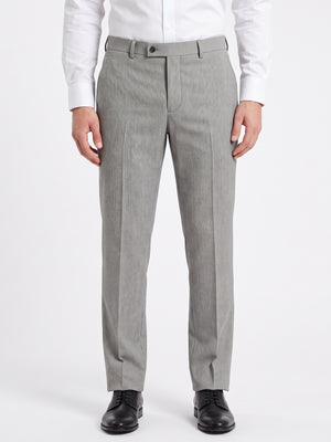 TWN Men's Slim Fit Polyester Viscose Trousers