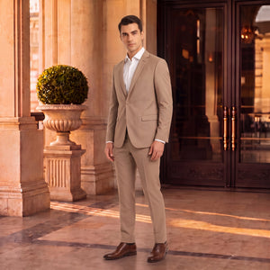 TWN Slim Fit Stretch Blend Suit Premium Polyester Viscose Men's Suit - 0EF05KV33559M-901