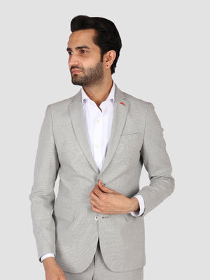 TWN  Grey Slim Fit Formal Suit-D'S DAMAT ONLINE