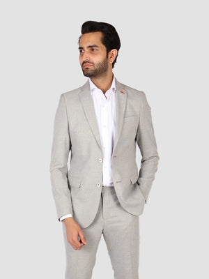 TWN Slim Fit Stretch Blend Suit Polyester Viscose Men's Formal Suit