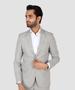 TWN Slim Fit Stretch Blend Suit Polyester Viscose Men's Formal Suit