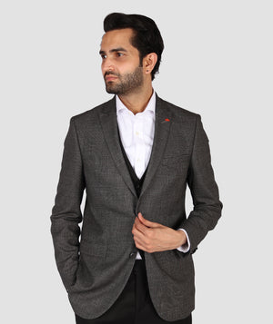 TWN Slim Fit Polyester Viscose Blend Combined Suit Men's Formal Suit - 0EFY5KMBN054M-A01