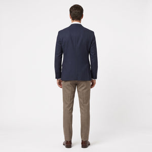 TWN Men's Slim Fit Textured Viscose Blend Suit Set