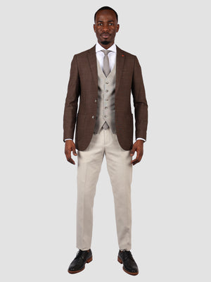 TWN Combined Brown Suit-D'S DAMAT ONLINE