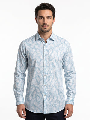 D'S Damat Men's Regular Fit Printed 100% Cotton Casual Shirt