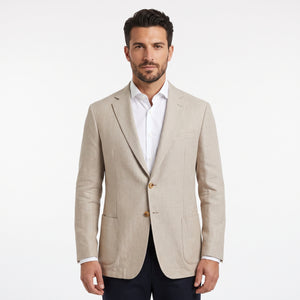 D'S Damat Regular Fit Linen Blend Jacket Premium Formal Men's Blazer 0HC04IR03494M-701
