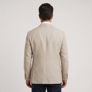 D'S Damat Regular Fit Linen Blend Jacket Formal Men's Blazer