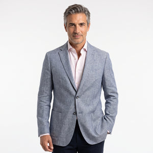 D'S Damat Regular Fit Linen Blend Jacket Premium Formal Men's Blazer 0HC04IR03494M-701