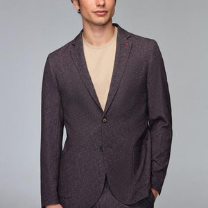 Ds Damat Slim Fit Brown Printed Suit-D'S DAMAT ONLINE