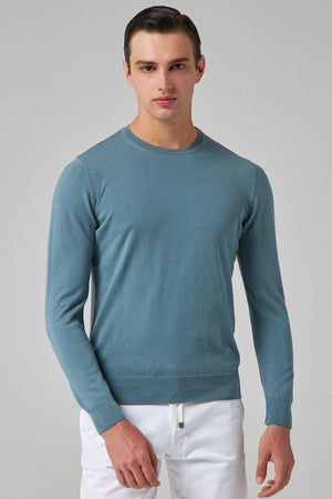 D'S Damat Men's Slim Fit 100% Cotton Knitwear Sweater
