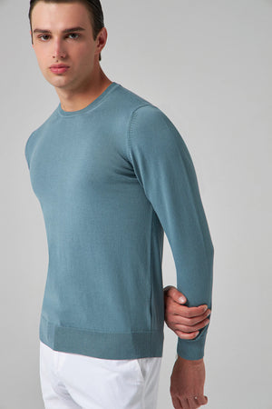 D'S Damat Men's Slim Fit 100% Cotton Knitwear Sweater