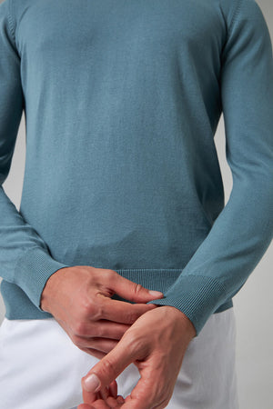 D'S Damat Men's Slim Fit 100% Cotton Knitwear Sweater