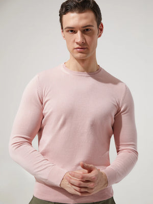 D'S Damat Men's Slim Fit 100% Cotton Knitwear Sweater