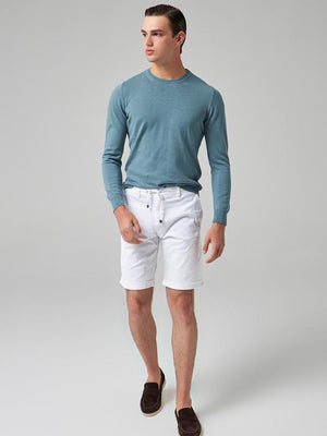 Ds Damat Slim Fit Blue Knitwear-D'S DAMAT ONLINE