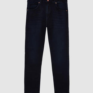 Ds Damat Slim Fit Navy Blue Denim Trousers-D'S DAMAT ONLINE