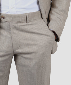 DS Damat Slim Fit Beige Suit-D'S DAMAT ONLINE