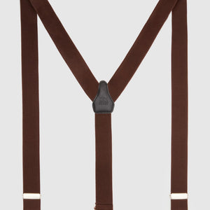DS Damat Brown Trouser Suspenders - 0HF752100ORGM