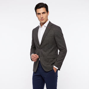 TWN Men's Polyester Viscose Blend Suit Jacket for Formal Wear