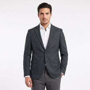TWN Men's 100% Polyester Suit Jacket for Formal and Business Wear