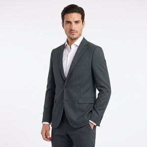 TWN Men's 100% Polyester Suit Jacket for Formal and Business Wear