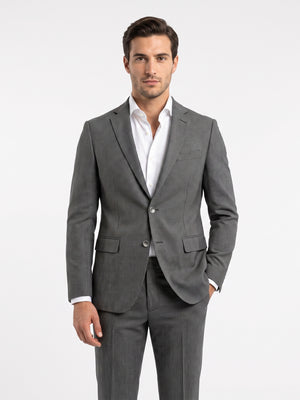 TWN Men's Polyester Viscose Blend Suit Jacket for Formal Wear - 101EFY5YT14559M