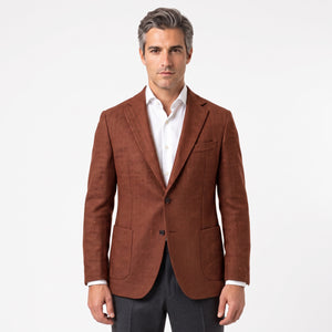 D'S Damat Men's Wool Blend Suit Jacket with Tailored Finish