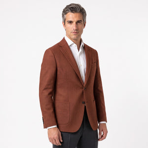 D'S Damat Men's Wool Blend Suit Jacket with Tailored Finish