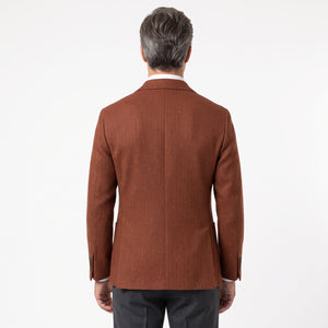 D'S Damat Men's Wool Blend Suit Jacket with Tailored Finish