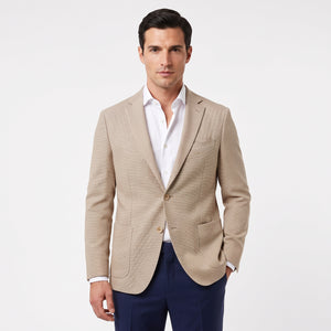 TWN Men's Polyester Viscose Blend Suit Jacket for Formal Wear