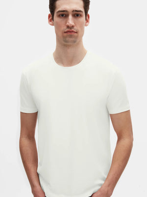 TWN Men's Slim Fit Embossed Print Cotton Stretch T-Shirt with RPT