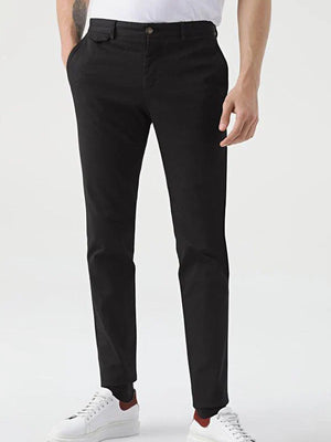 TWN Slim Fit Cotton Stretch Dobby Chino Trousers Premium Casual Men's Pants