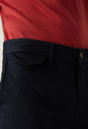 Twn Slim Fit Navy Blue Dobby Chino Trousers-D'S DAMAT ONLINE