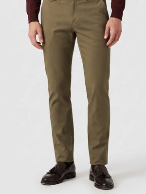 TWN Slim Fit Cotton Stretch Dobby Chino Trousers Premium Casual Men's Pants