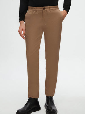 TWN Slim Fit Cotton Stretch Dobby Chino Trousers Premium Casual Men's Pants