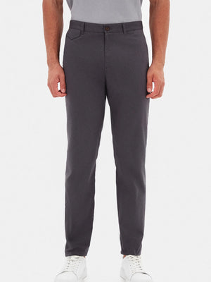 TWN Slim Fit Cotton Stretch Dobby Chino Trousers Premium Casual Men's Pants