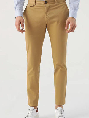 TWN Slim Fit Cotton Stretch Dobby Chino Trousers Premium Casual Men's Pants