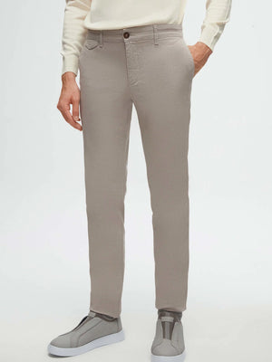 TWN Slim Fit Cotton Stretch Dobby Chino Trousers Premium Casual Men's Pants