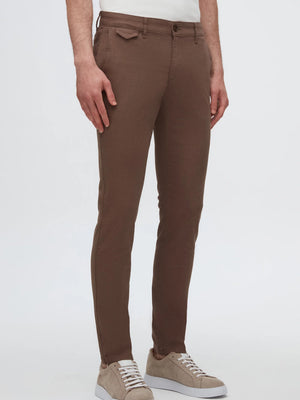 TWN Slim Fit Cotton Stretch Dobby Chino Trousers Premium Casual Men's Pants